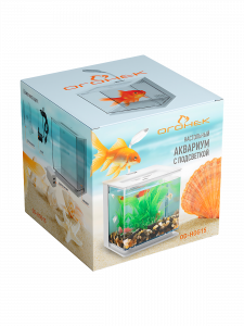 Аквариум для рыбок с подсветкой и фильтром Огонек OG-HOG15